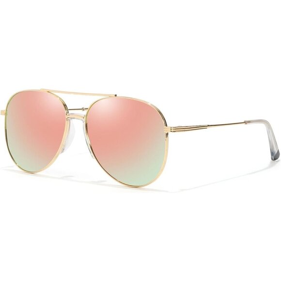 Unisex Aviator Sunglasses Metal Frame Polarized UV400 No-Snag Shades main image 4